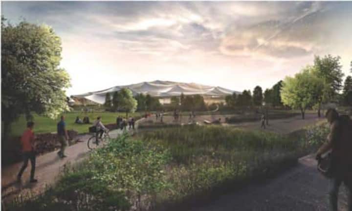 Auch dieses Bild zeigt den «Green Loop», welcher durch das Gebäude führen soll.