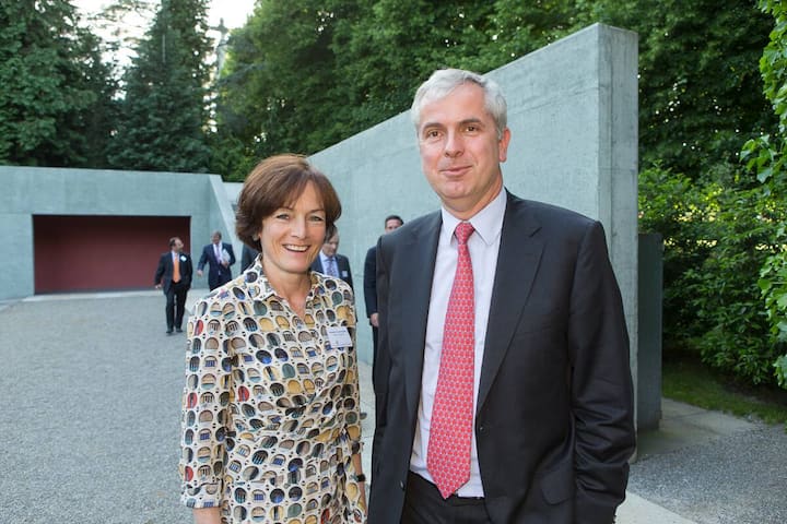 Franziska Tschudi Sauber, CEO, Wicor Holding AG; Alexander Hagemann, CEO, Schaffner Holding AG.