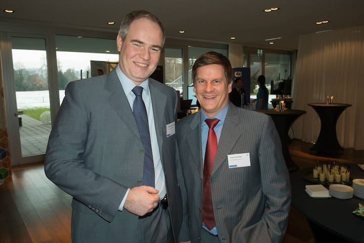 Graziano Bernasconi, Projektleiter, Dätwyler Cabling Solutions AG; Frank Schirmer, Euroforum Schweiz AG