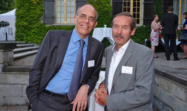 Claudio Loderer, Managing Director, Swiss Finance Institute;
Fritz Fahrni, emerierter Professor ETH und HSG