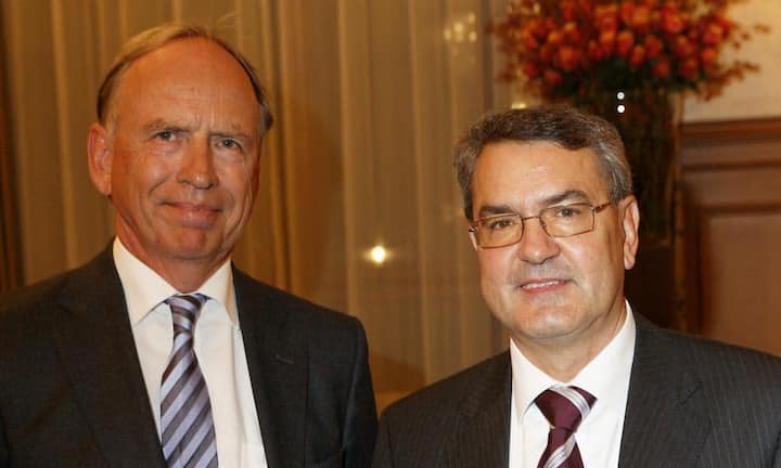 v.l.n.r. Dr. Wilhelm-Otto Lampe; Botschafter der Bundesrepublik Deutschland, Ralf J. Bopp; Direktor an der Handelskammer Deutschland-Schweiz