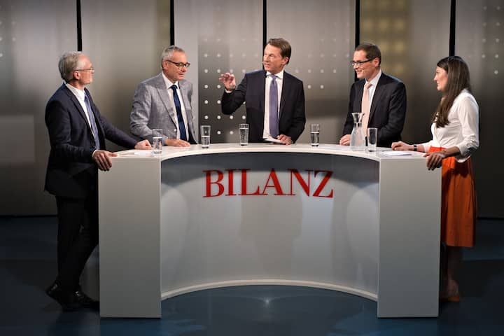 Thomas Minder, StÃ¤nderat;Ruedi Noser, StÃ¤nderat, FDP;Dirk SchÃ¼tz, Chefredaktor BILANZ;Roger KÃ¶ppel, Nationalrat, SVP;Tiana Angelina Moser, NationalrÃ¤tin, GLP