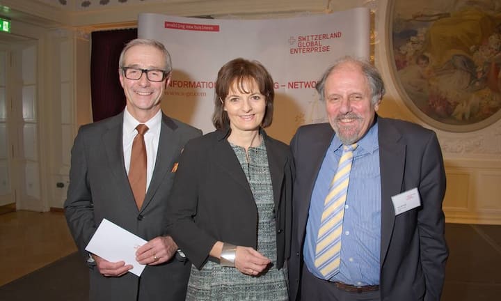 Daniel Küng, Direktor, SGE;
Ruth Metzler-Arnold, Präsidentin, SGE;
Urs Schöttli, Gastreferent