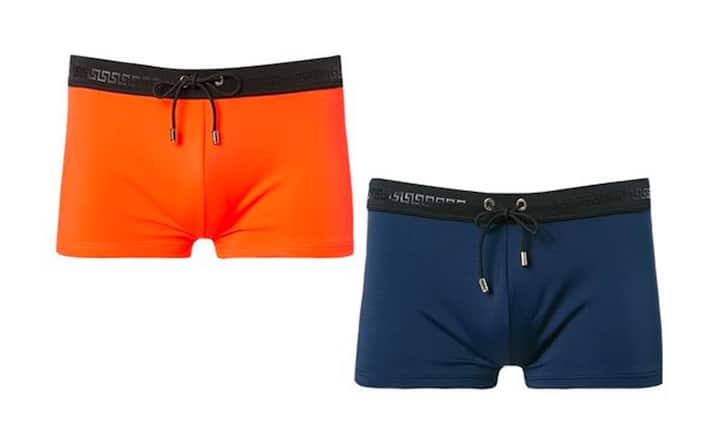Bunt, bunter, Versace: «Trunks» oder «Boardshorts» finden ihren Ursprung im Surfsport und zählen seit Jahren zu den beliebtesten Badehosenmodellen für Herren.