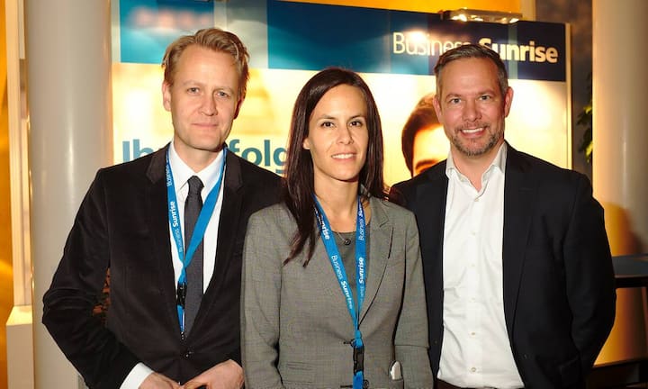 Lorenz Haas, IFPI Schweiz;
Linda Forster, Sunrise Communications AG;
Michael Unterschweiger, Head of Partner Organization, Cisco Systems (Switzerland) GmbH