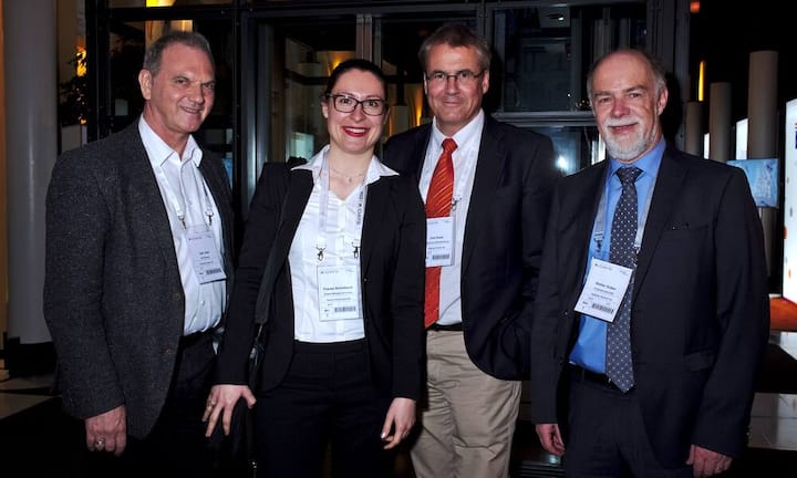 Ueli Jost, CEO/Inhaber, Veriset Küchen AG;
Frauke Schildbach, Projekt Manager Innovation, Belimo Automation AG;
Tom Russi, Mitglied der Geschäftsleitung, Helbling Technik AG;
Walter Huber, President and CEO, Helbling Technik AG (v.l.n.r.)