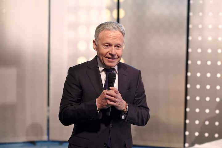 Business Talk zum 40. BILANZ-Geburtstag: Ralf Büchi, CEO Ringier Axel Springer Schweiz, begrüsst die Gäste.