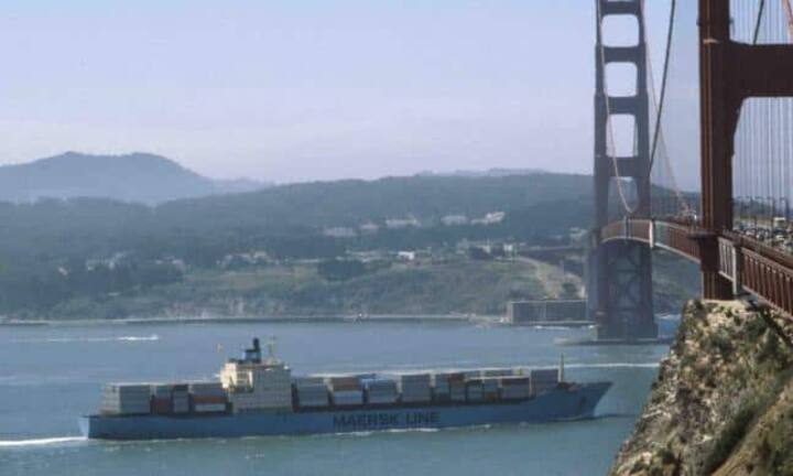 Axel Mærsk: Ablieferung 2003, Kapazität 8650 TEU.
Mærsk Line