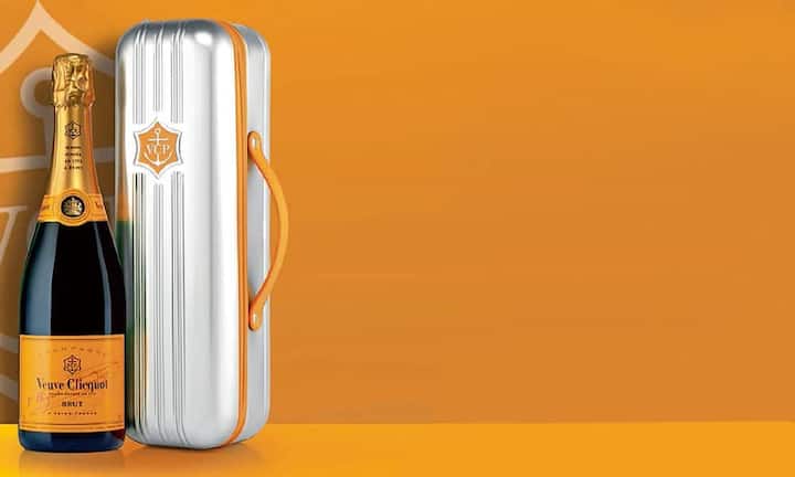 Veuve Clicquot Brut
Die Flasche reist in einem kleinen Koffer mit. Globus, 59 Franken.