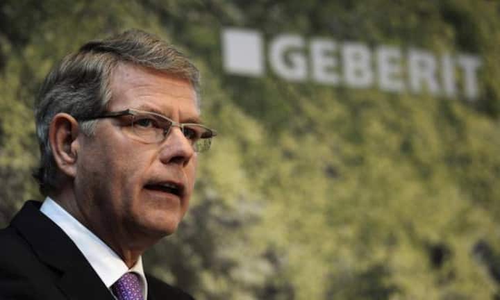 Der Geberit-Chef Albert Baehny hat nach 2,6 Millionen Franken im Jahr 2013 nun 2,8 Millionen Franken verdient.