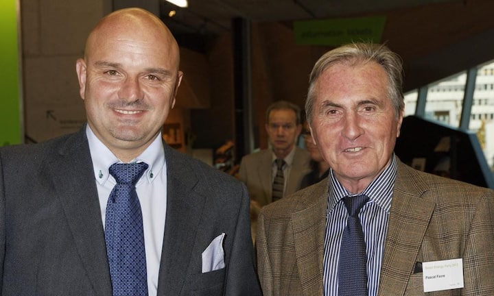 v.l.n.r. Bertrand Raemy; Sous-directeur technique Cosvegaz SA, Groupe Holdigaz, Pascal Favre; VRD Cosvegaz / Holdigaz