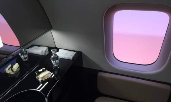 ... selbst das WC sieht beim Global 7000 ziemlich teuer aus.