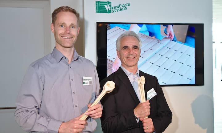 Marc Wegmüller, Geschäftsleitung, Wegmüller Attikon;
Patrick Schnorf, Kundenberater, Wegmüller Attikon