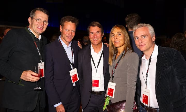 Beat Lüthi, CEO, CTC Analytics;
Benedikt Goldkamp, CEO, Phoenix Mecano;
Irina Siegrist, CEO, Siegrist Beteiligungen;
Beat Siegrist, Chairman, Schweiter Technologies;
Daniel Riediker, Co-Founder & CEO, Alegra Capital