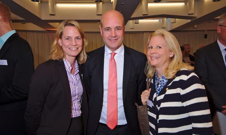 Eva Fiorenzoni, Managing Director, Swedish Chamber of Commerce;
Fredrik Reinfeldt, ehemaliger Schwedischer Ministerpräsident;
Annika Pfister, Paros Capital AG