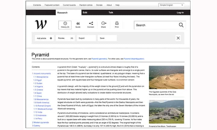... würde so aussehen, wenn es nach «New!» ginge. Über den «History»-Button würde ein weiteres Menü geöffnet, das es unter anderem ermöglicht, zuletzt gelesene Artikel nochmals anzusehen. Ebenfalls ...