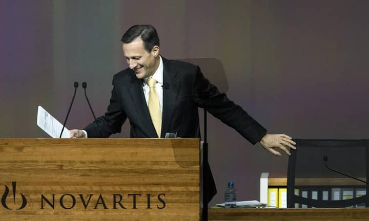 Die vorderen Plätze machen die Schwergewichte des SMI unter sich aus. Auch die hohen Lohnbezüge des zurückgetretenen Präsidenten Daniel Vasella  konnten den Wert der Marke Novartis nicht schmälern. Platz 3 und eine Steigerung von 148 Millionen Franken auf 6,97 Milliarden. (Bild: Keystone)