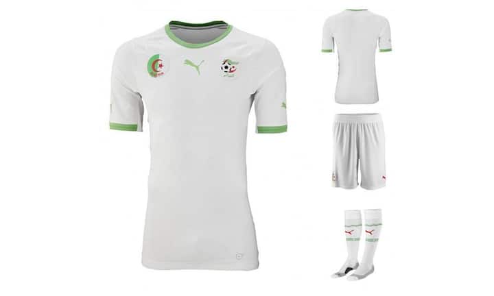 Nett: Das schlichte Trikot der Algerier ist von Puma und wirkt dank den schönen grünen Elementen frisch.