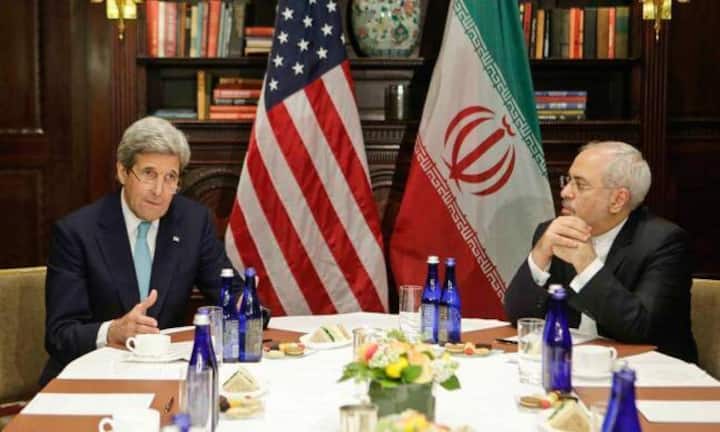 Auch der Deal mit dem Iran zur Lösung des Atomstreits ist für viele Republikaner ein rotes Tuch (in diesem Bild: Aussenminister John Kerry und sein iranischer Amtskollege Mohammad Javad Zarif). Trump verspricht, das Atomabkommen neu auszuhandeln.
