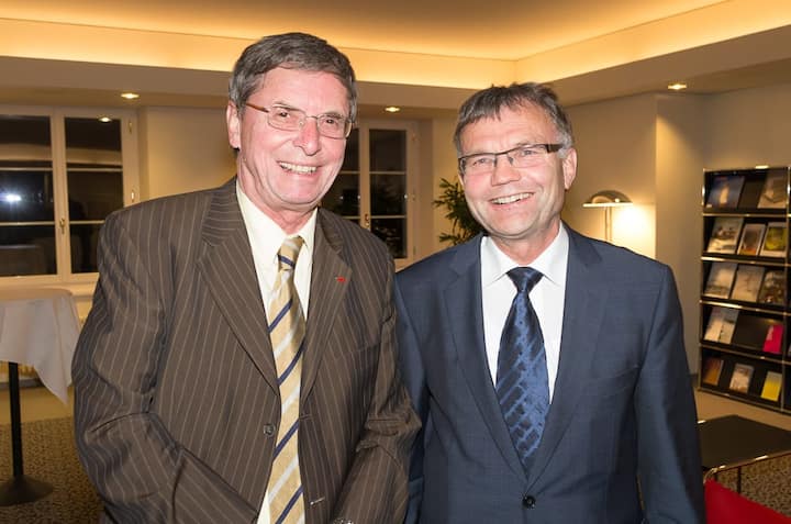 Bruno Gehrig, VR-Präsident Swiss International Air Lines Ltd.; Kaspar Schläpfer, Regierungsrat Thurgau