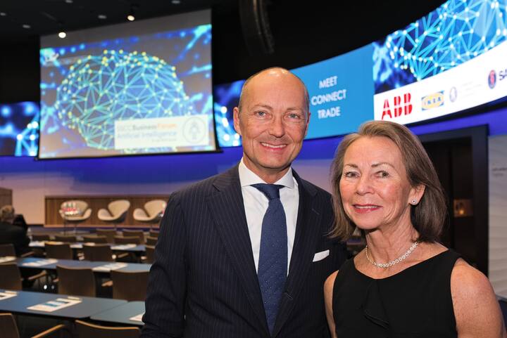 Magnus Hartog-Holm, Schwedischer Botschafter in der Schweiz;Birgitta Arve, Schwedische Konsulin in ZÃ¼rich