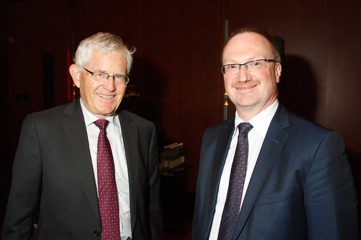 Kaspar Villiger, Präsident, UBS-Stiftung an der Uni Zürich; Lars P. Feld, Professor für Wirtschaftspolitik und Ordnungsökonomik and der Albert-Ludwigs-Universität Freiburg, einer der fünf Wirtschaftsweisen.