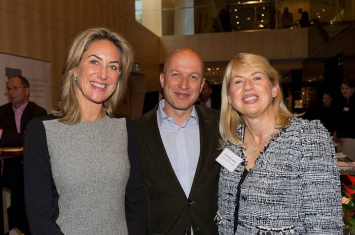 Carolina Müller-Möhl, VR-Präsidentin Müller-Möhl Group; Sam Keller, Direktor Fondation Beyeler; Christiane Leister. CEO Leister Process Technologies