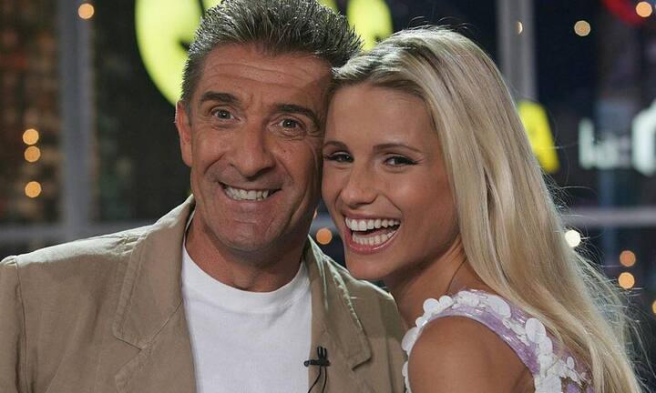 Auch im italienischen Fernsehen blieb la belle Michelle bis heute präsent. Hier ist sie mit ihrem Kollegen Ezio Greggio in der Sendung «striscia la notizia» zu sehen.