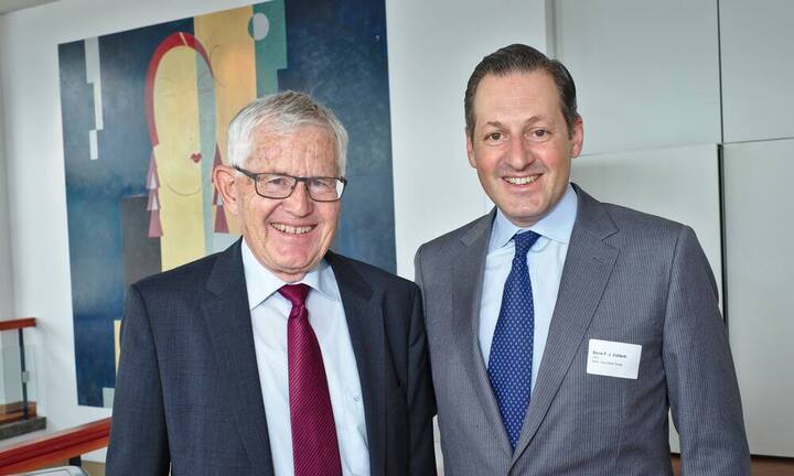 Kaspar Villiger, Alt Bundesrat, Chairman of the UBS Foundation of Economics in Society;
Boris F.J. Collardi, CEO, Bank Julius Baer Group