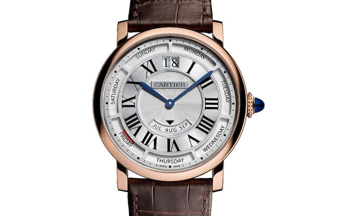 Ebenfalls wird auf der Genfer Uhrenmesse 2015 die Rotonde de Cartier Jahreskalender in Rotgold vorgestellt...