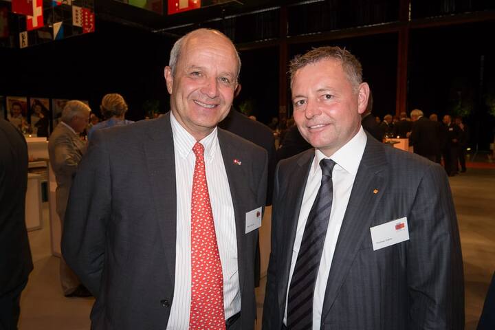 Martin Naville, CEO Swiss-American Chamber of Commerce; Thomas Sieber, CEO Orange