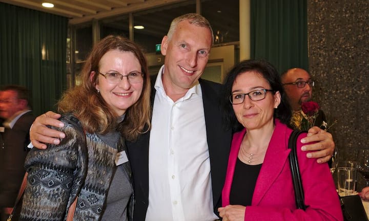 Silvia Finke, Communications Manager, Credit Suisse AG;
Uwe Splittdorf, Inhaber, Bodybalance Splittdorf;
Alexandra Keller, Unternehmensberaterin