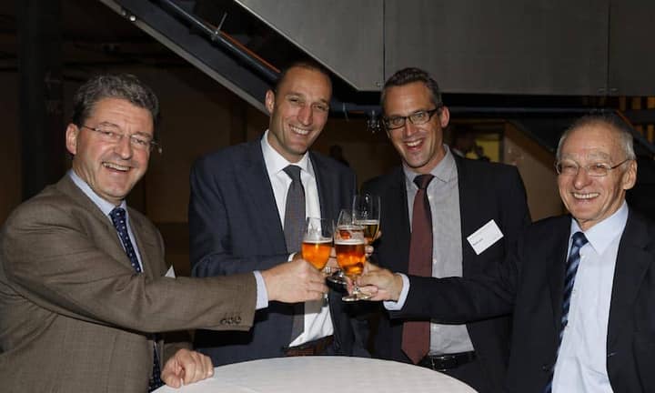v.l.n.r. Heinz Brand, Martin Bürki, Kurt Lanz; economiesuisse, Fritz Sutter