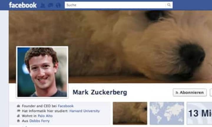 Die Facebook-Eigner: Mark Zuckerberg hält mit 28,2 Prozent den Löwenanteil.