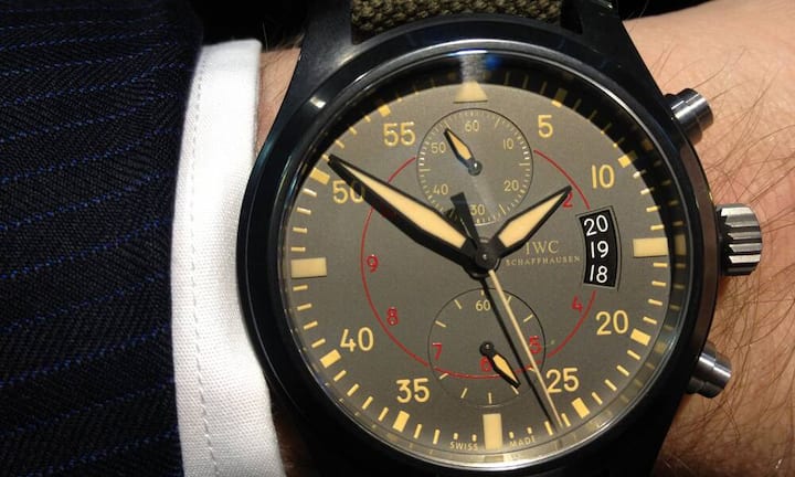 Ist es dieses Mal eine IWC Pilot's Watch Chronograph Top Gun Miramar?PR