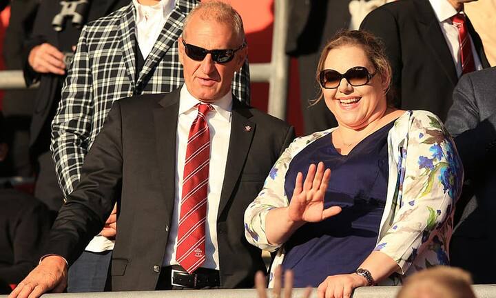 Katharina Liebherr im Stadion