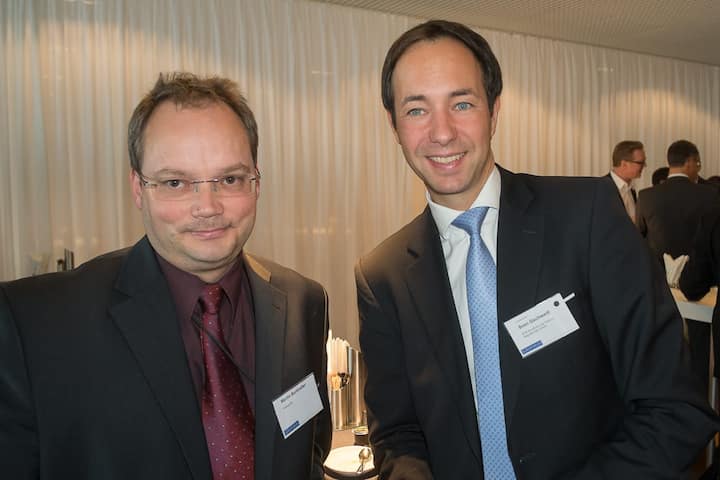 Martin Burkhalter, Fastlog AG; Sven Gschweitl, Leiter Internationale Abteilung, RTR Rundfunk und Telekom Regulierungs-GmbH