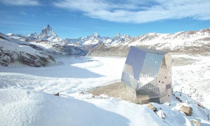 Neue Monte-Rosa-Hütte in Zermatt.