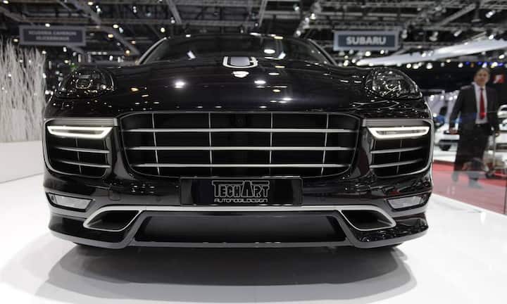 Techart Porsche Macan Turbo
Porsche-Spezialist Techart verpasst dem Macan eine technische und optische Überholung. Der SUV wird um bis zu 50 PS stärker als die Serie.