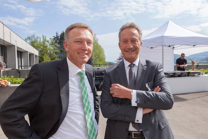 Bruno Länzlinger, Country Manager Schweiz XL Insurance Switzerland Ltd.; Romano Fäh, Client and Distribution Leader, XL Insurance Switzerland Ltd.