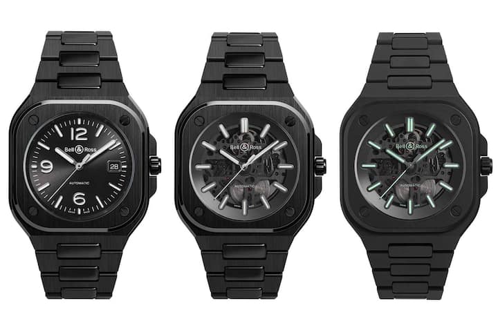 Bell & Ross BR 05 Inspiriert von der Instrumententafel, mit 41-mm-Gehäuse aus schwarzer Keramik und freiem Blick aufs Kaliber, hat diese Uhr das Zeug zum Signature Piece. 8600 Fr.