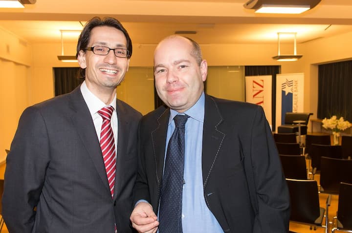 Stefano Di Salvo, Vizedirektor NAB; Simon Sprenger, Managing Director Asset-Pool AG