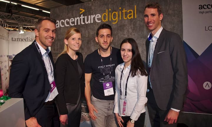 Philippe König, consultant, Accenture AG;
Kathrin Lang, Accenture AG;
Ralph Schmid, Student, Uni St. Gallen HSG;
Jessica Schmid, Studentin, Hochschule Luzern;
Oliver Schmid, Accenture AG (v.l.n.r.)