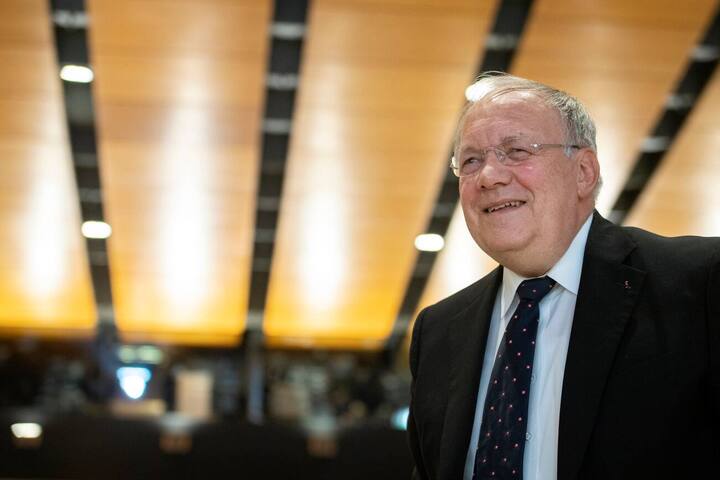 Alt Bundesrat Johann Schneider-Ammann, fotografiert an der Delegiertenversammlung der Freisinnig Demokratischen Partei der Schweiz, FDP, in Biel am Samstag, 12. Januar 2019. (KEYSTONE/Anthony Anex)