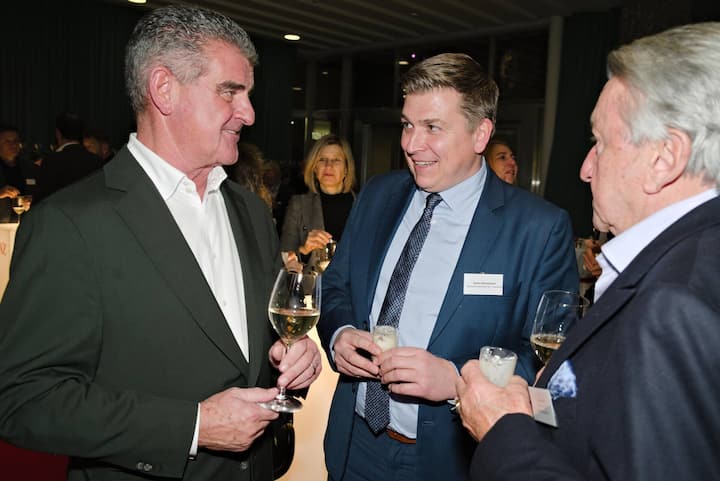 Peter Spuhler, Stadler Rail; Stefan Mieczkowski, Deutsche Zentrale für Tourismus; Ernst Tanner, Lindt & Sprüngli.