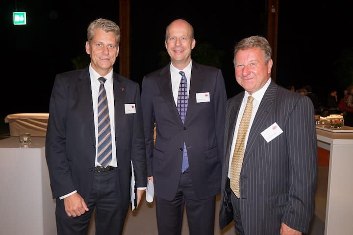 Harry Hohmeister, CEO Swiss International Air Lines AG; Martin Strobel, Group CEO Basler Versicherungs-Gesellschaft; Björn Johansson, Inhaber Björn Johansson Associates AG