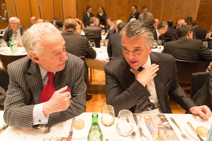 Rainer E. Gut, Honorary Chairman, Credit Suisse Group AG; Sergio Ermotti, CEO, UBS AG