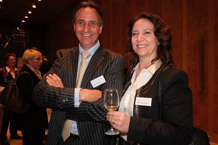 Peter Schöpfer, Avaloq Evolution AG, Head of Global Account Sales; Münire Kiamiloglou, Avaloq Evolution AG, Personal Assistant to CEO