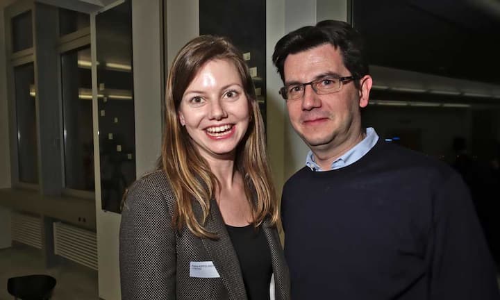 Petra Kipfelsberger, Post-Doc, I.FPM-HSG;
Alex Villiger, Preisträger des Leadership Award, Leiter Personal, Graubündner Kantonalbank