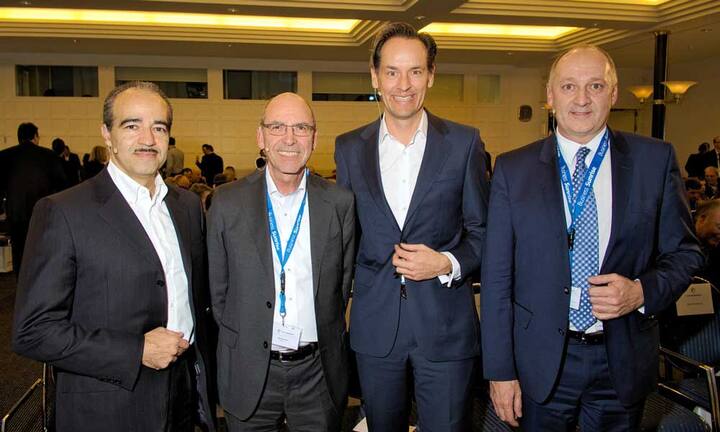 Francisco Fernandez, CEO, Avaloq Group;
Stephan Baer, Startup FRXSH AG;
Patrick Warnking, CEO, Google Schweiz;
Peter Kuhn, CEO, Kuhn & Partner